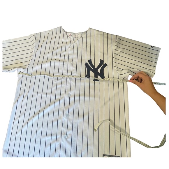 New York Yankees Baseball Jersey, size XLT Blue and White! - Picture 5 of 9